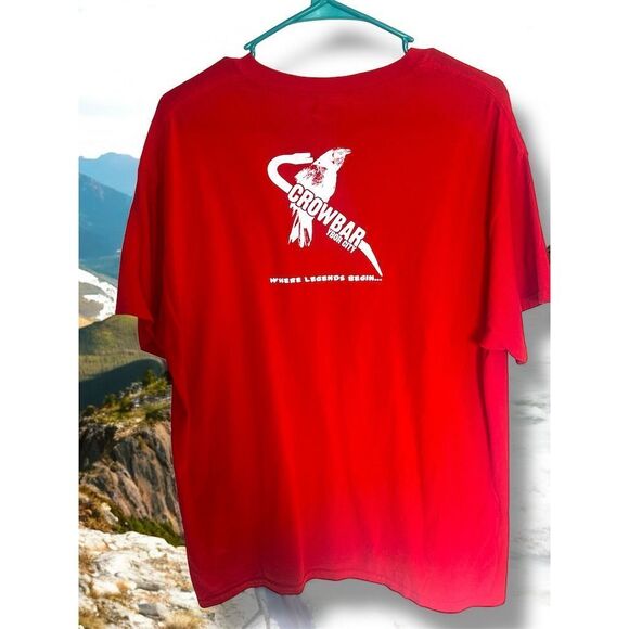 Crow Bar Ybor City Rooster Graphic T-Shirt Men's Red Short Sleeve Crew Neck Lrg - Picture 5 of 6